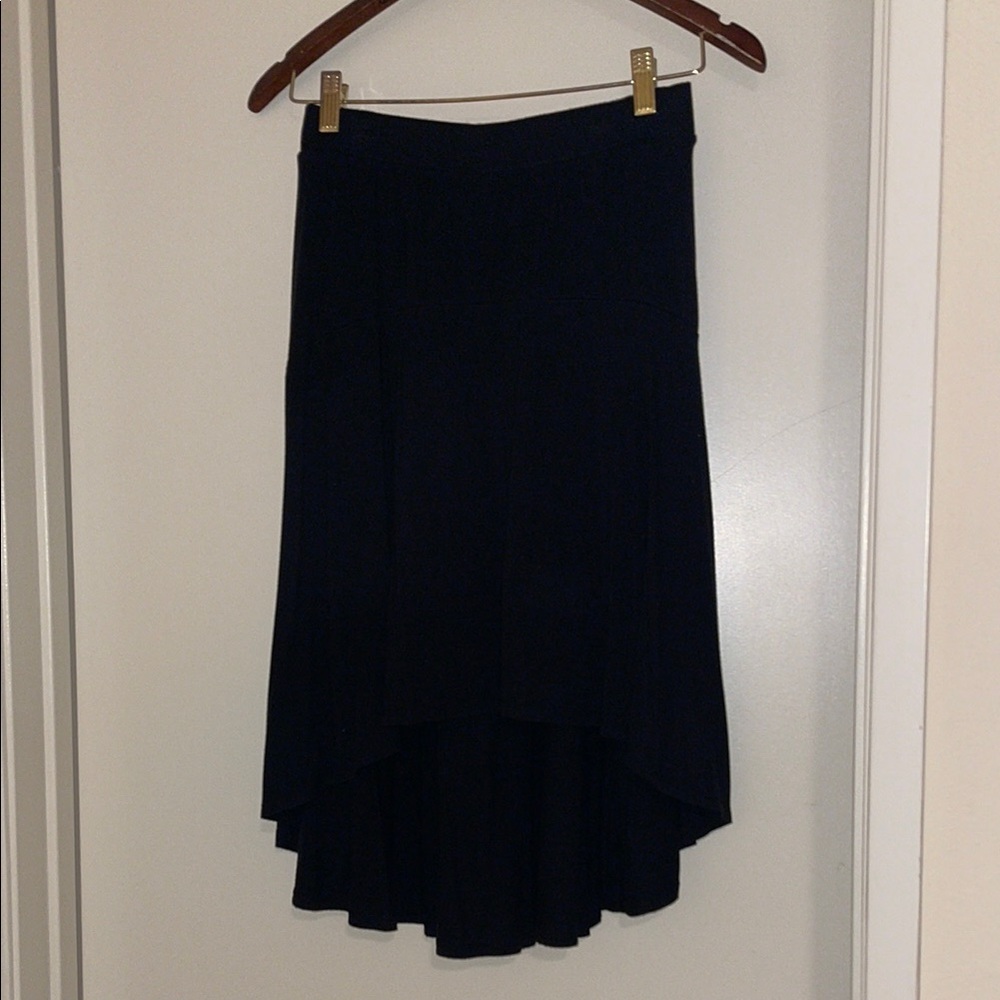 Women's Black High-Low Skirt